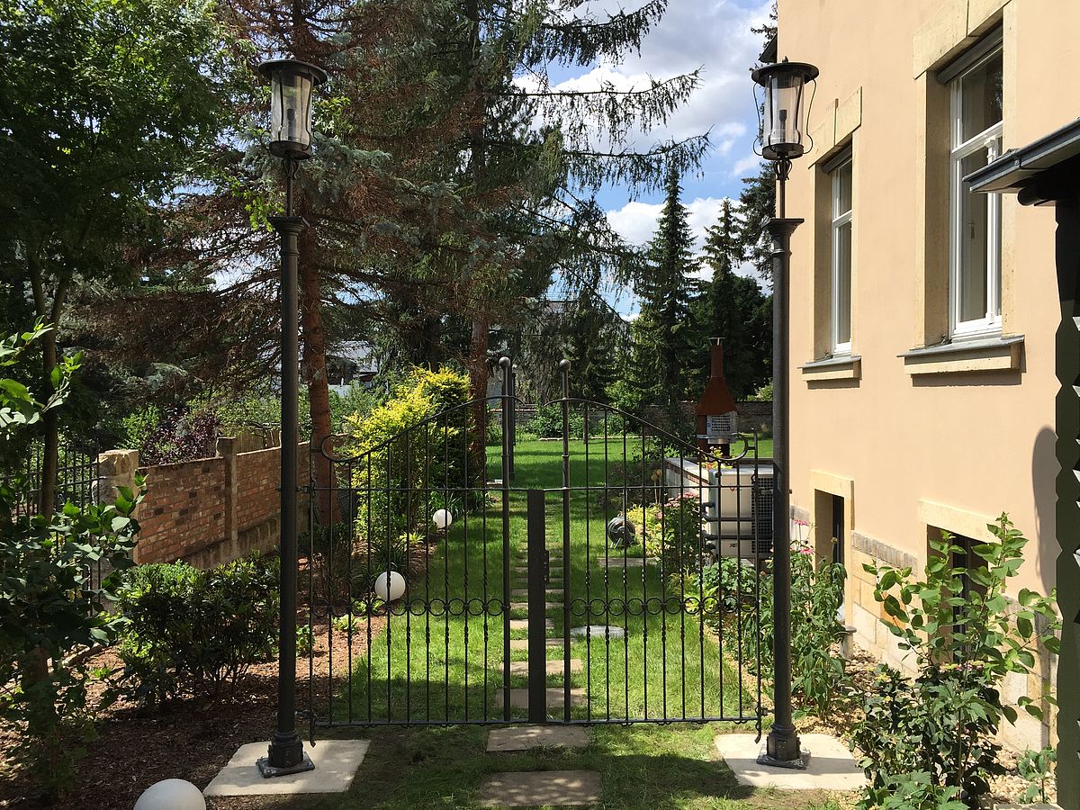 Sandstrahlen Gartentor Dresden Sanierung