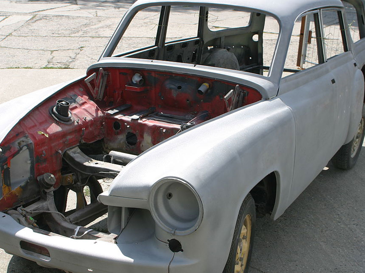 Sandstrahlen Projekt Oldtimer Wartburg 311