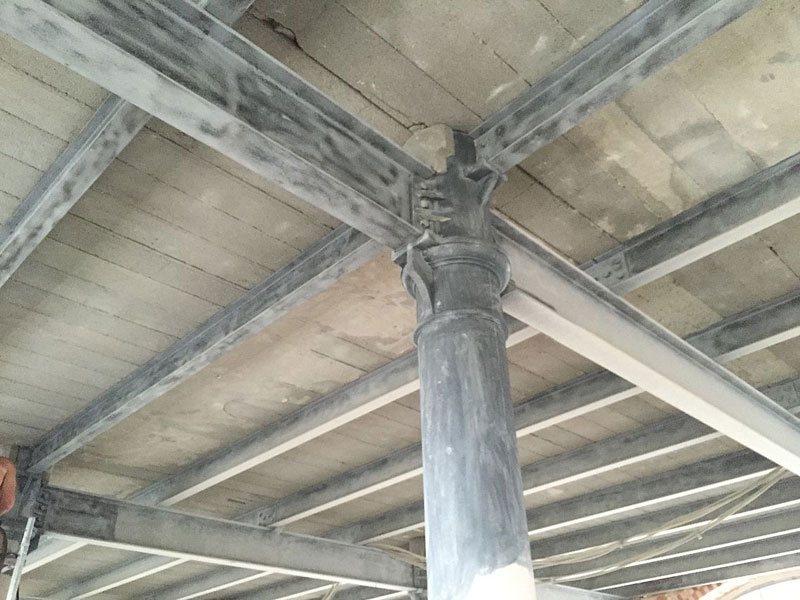 Sandstrahlen von Gebäuden